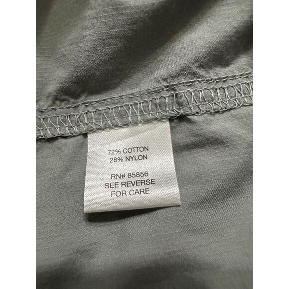 Gander Mountain Grey Outdoor Shirt Button Down Men's L Long Sleeve Small Flaw - Picture 9 of 10